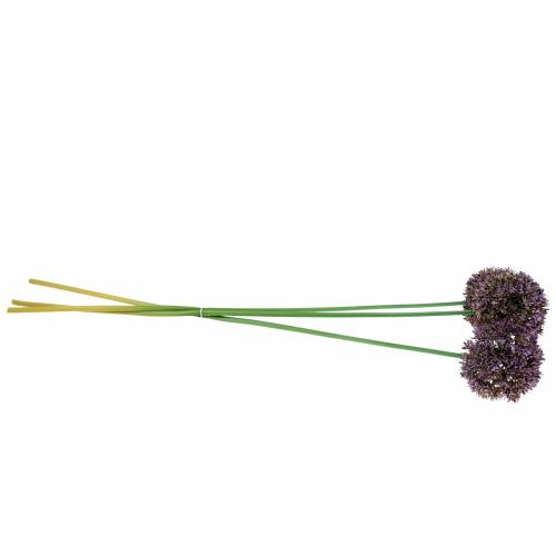 Floristik24 Allium ozdobne sztuczne fioletowe 70cm 3szt.