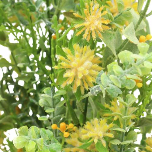 Produkt Bukiet z trawy i kwiatów sztuczny żółty 53cm