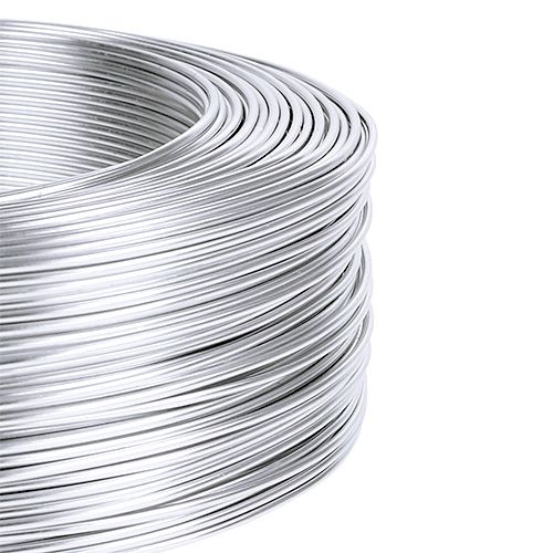 Floristik24 Drut aluminiowy 1mm 500g srebrny