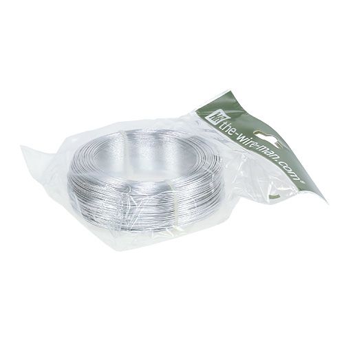 Floristik24 Drut aluminiowy 1mm 500g srebrny