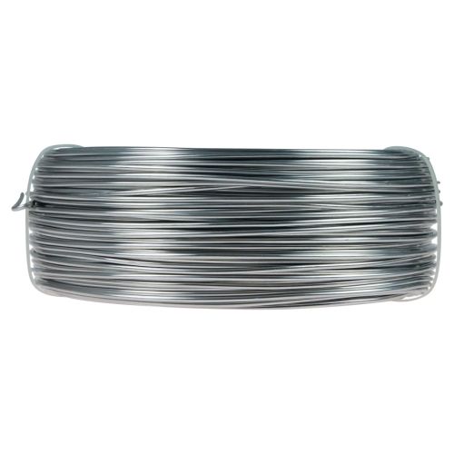 Drut aluminiowy 2mm drut jubilerski srebrny 118m 1kg | Floristik24.pl