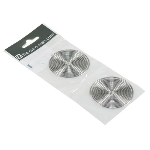 Floristik24 Śruba do drutu metalowa srebrna 2mm 120cm 2szt