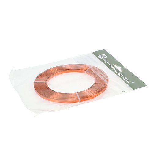 Produkt Płaski drut aluminiowy Pomarańczowy 5mm 10m