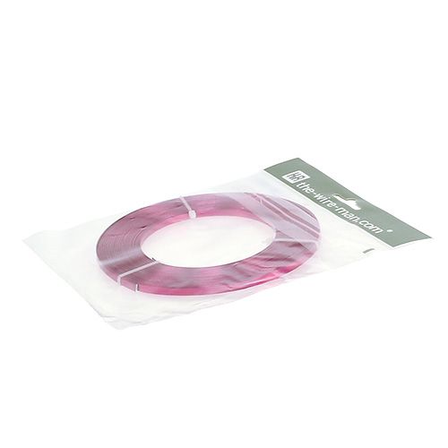 Produkt Płaski drut aluminiowy różowy 5mm 10m