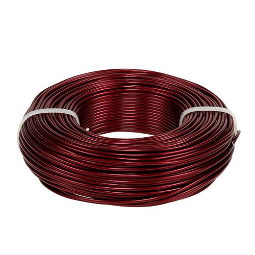 Floristik24 Drut aluminiowy Ø2mm 500g 60m Bordeaux