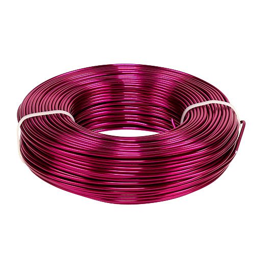 Drut aluminiowy Ø2mm 500g 60m Różowy