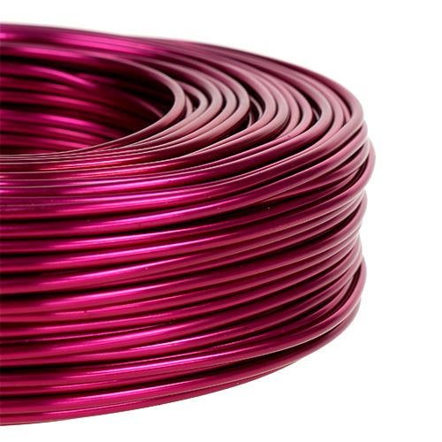 Drut aluminiowy Ø2mm 500g 60m Różowy