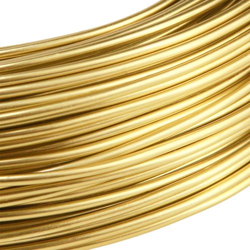 Produkt Drut aluminiowy 2mm drut rzemieślniczy drut dekoracyjny złoty 60m 500g