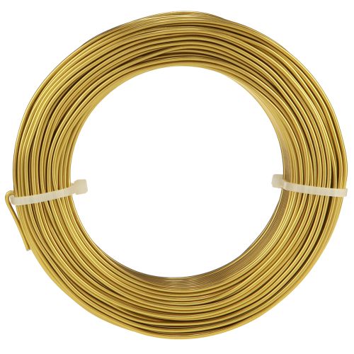 Produkt Drut aluminiowy 2mm drut rzemieślniczy drut dekoracyjny złoty 60m 500g