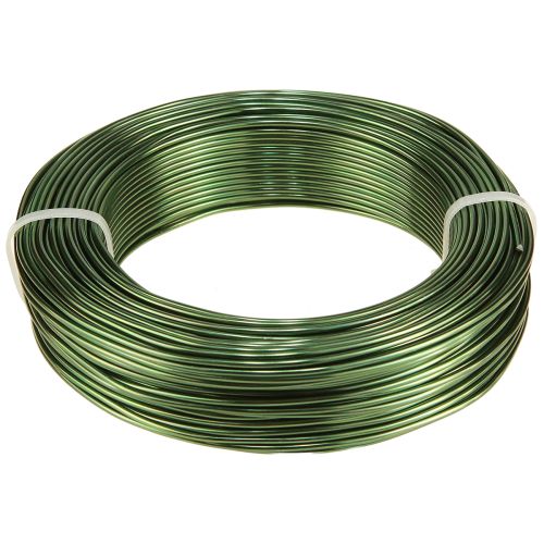 Produkt Drut aluminiowy zielony Ø2mm drut rzemieślniczy ciemnozielony 500g 60m