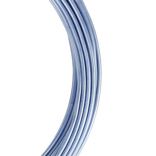 Floristik24 Drut aluminiowy pastelowy niebieski Ø2mm 12m