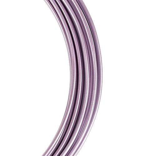 Floristik24 Drut aluminiowy pastelowy fioletowy Ø2mm 12m