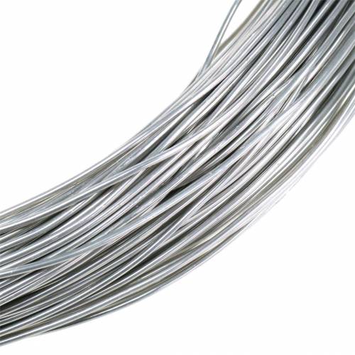 Floristik24 Drut aluminiowy Ø2mm srebrny 1kg