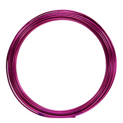 Floristik24 Drut aluminiowy 2mm 100g różowy