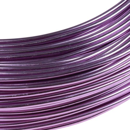Produkt Drut aluminiowy fioletowy Ø2mm drut jubilerski lawendowy okrągły 500g 60m