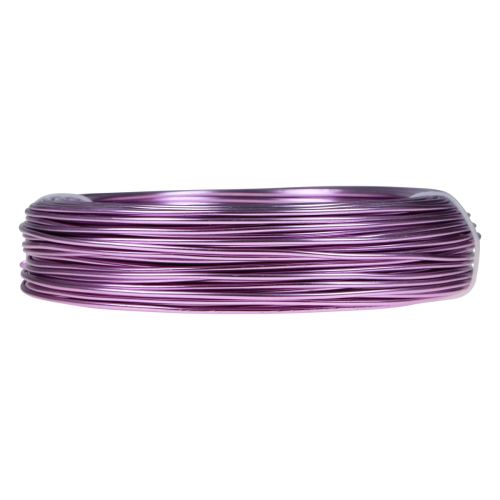 Produkt Drut aluminiowy fioletowy Ø2mm drut jubilerski lawendowy okrągły 500g 60m