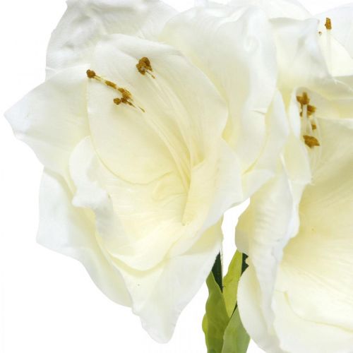 Produkt Sztuczny kwiat Amarylis biały Dekoracja świąteczna H40cm