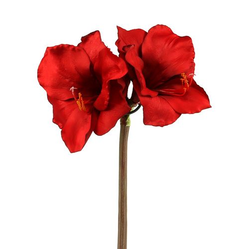 Floristik24 Amarylis sztuczny duży czerwony 96,5cm