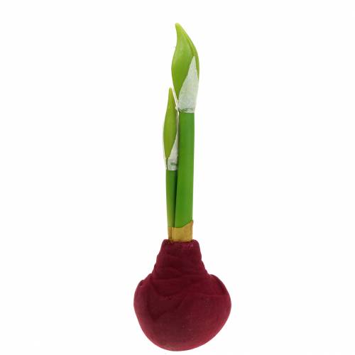 Floristik24 Amarylis Bulb With Buds Artificial 30cm Burgundy