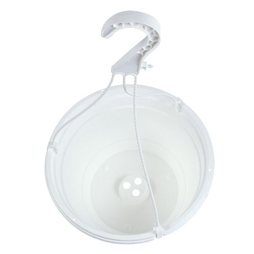 Produkt Kosz wiszący na kwiaty 25cm biały
