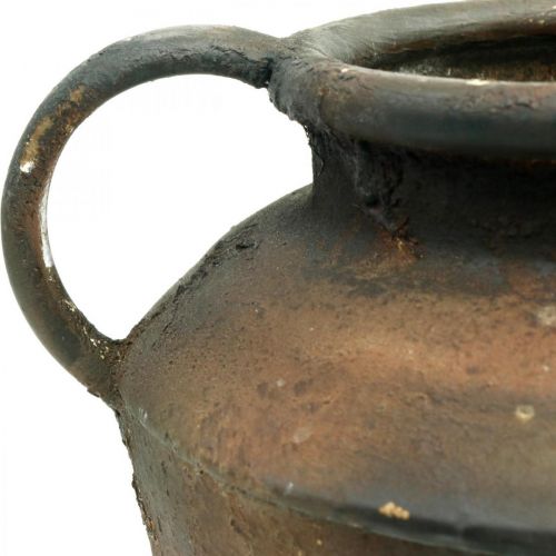 Floristik24 Amfora antyczny wygląd do sadzenia wazon metalowa dekoracja ogrodowa wys.29cm