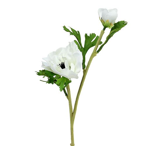 Floristik24 Anemon sztuczny biały 6 sztuk
