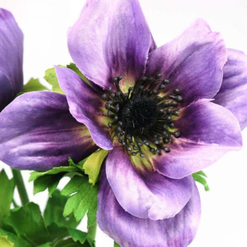 Produkt Sztuczny zawilec, kwiat jedwabiu, sztuczna roślina z kwiatami fioletowy L55cm