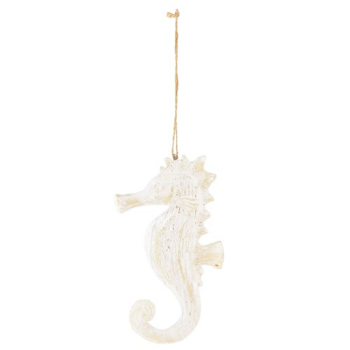 Produkt Wisiorek dekoracja konika morskiego biała, dekoracja morska wys. 23cm