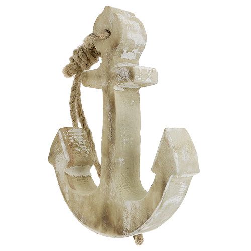 Floristik24 Zestaw drewnianych kotwic 8cm, 12cm, 18,5cm