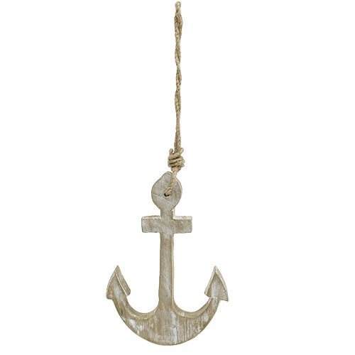 Floristik24 Zestaw drewnianych kotwic 8cm, 12cm, 18,5cm
