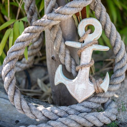 Produkt Anchor Deco Wood Maritime Deco White Blue 42cmx25cmx3.5cm