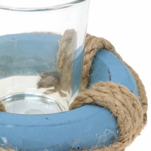 Floristik24 Lampion szklany z pierścieniem życia Ø11cm H7cm Zestaw 3 szt.