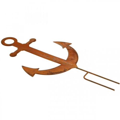 Floristik24 Kotwica do podłączenia, dekoracja ogrodowa w stylu morskim, metalowa wtyczka patyna wys.48cm