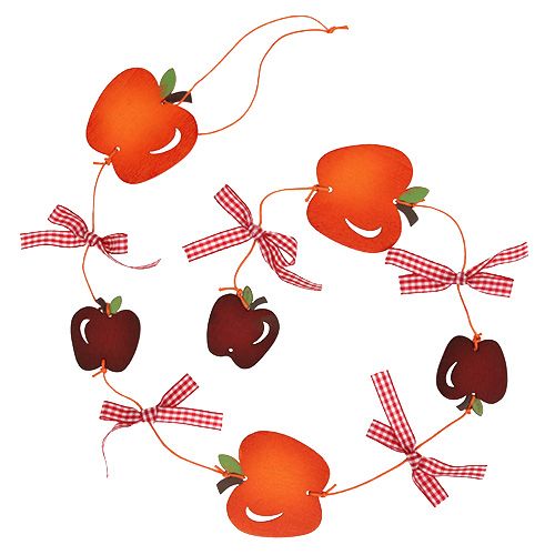 Floristik24 Apple Garland Red 86cm 3szt