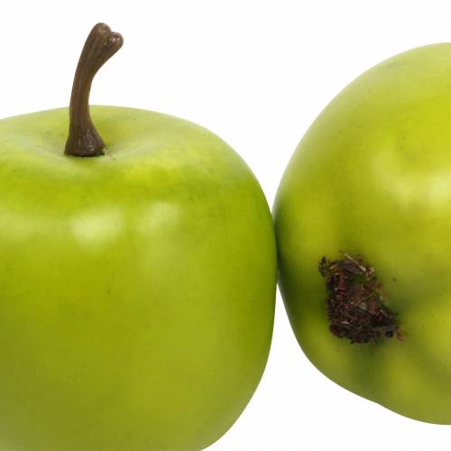 Deco mini jabłka zielono-żółte sztuczne H4,3cm Ø3,6cm 24szt.