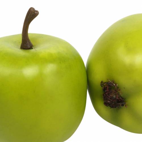 Produkt Dekoracyjne mini jabłka zielone żółte sztuczne W4,3cm Ø3,6cm 24 szt