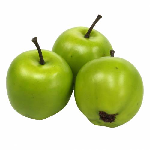 Floristik24 Ozdobne owoce mini jabłko sztuczne zielone 4,5cm 24 szt