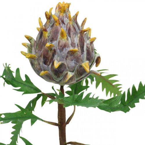 Produkt Deco karczoch fioletowa sztuczna roślina jesienna dekoracja Ø7,5cm W42cm