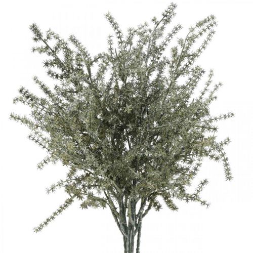 Dekoracyjna gałązka szparagów bielona sztuczna 45cm 6szt