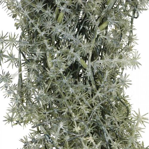 Produkt Dekoracyjny wianek modrzewiowy sztuczny wieniec igłowy pokryty śniegiem białoszary Ø32cm