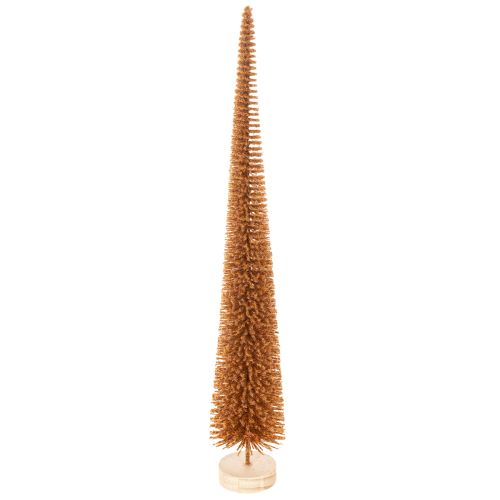Sztuczna ozdoba choinkowa, smukła, na drewnianej podstawie, 40 cm, 3 sztuki
