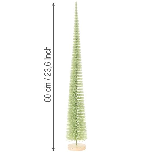 Choinka sztuczna, ozdobna na drewnianej podstawie, 60cm | Floristik24.pl