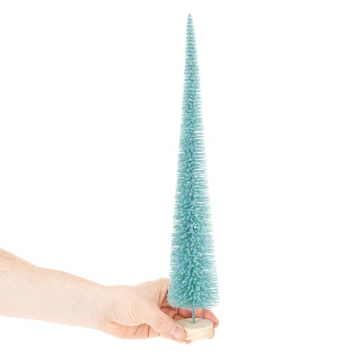 Sztuczna choinka, smukła, z drewnianą podstawą, 40cm | Floristik24.pl