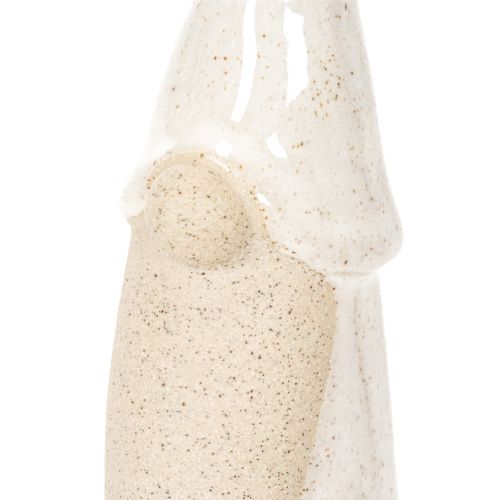Dekoracyjna figurka krasnala, lekka ceramika, styl skandynawski, 18 cm, 3 sztuki | Floristik24.pl