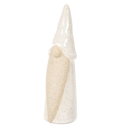 Dekoracyjna figurka krasnala, lekka ceramika, styl skandynawski, 18 cm, 3 sztuki | Floristik24.pl