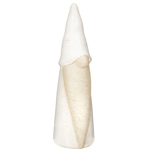 Dekoracyjna figurka krasnala do postawienia, dekoracja świąteczna, ceramiczna, 22 cm
