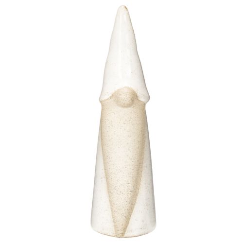 Dekoracyjna figurka krasnala do postawienia, dekoracja świąteczna, ceramiczna, 22 cm | Floristik24.pl