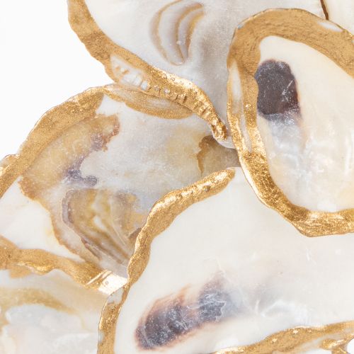 Produkt Ozdoba w kształcie muszli ostrygowej, marynistyczny dodatek do domu, naturalna dekoracja ścienna, 12 cm