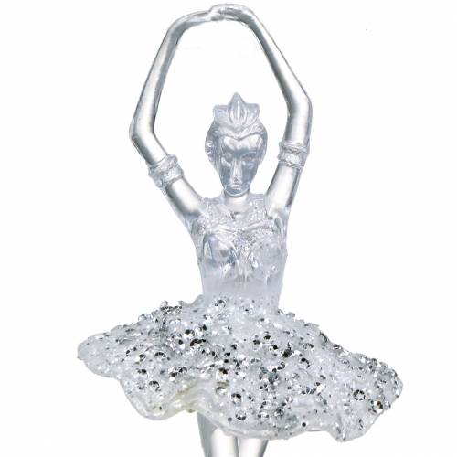 Floristik24 Dekoracyjny wieszak na choinkę Ballerina 18cm 2szt