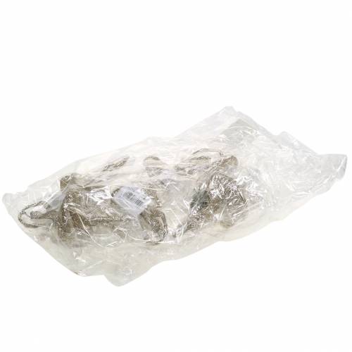 Floristik24 Ozdoby choinkowe baleriny szampan brokat 18cm 6szt